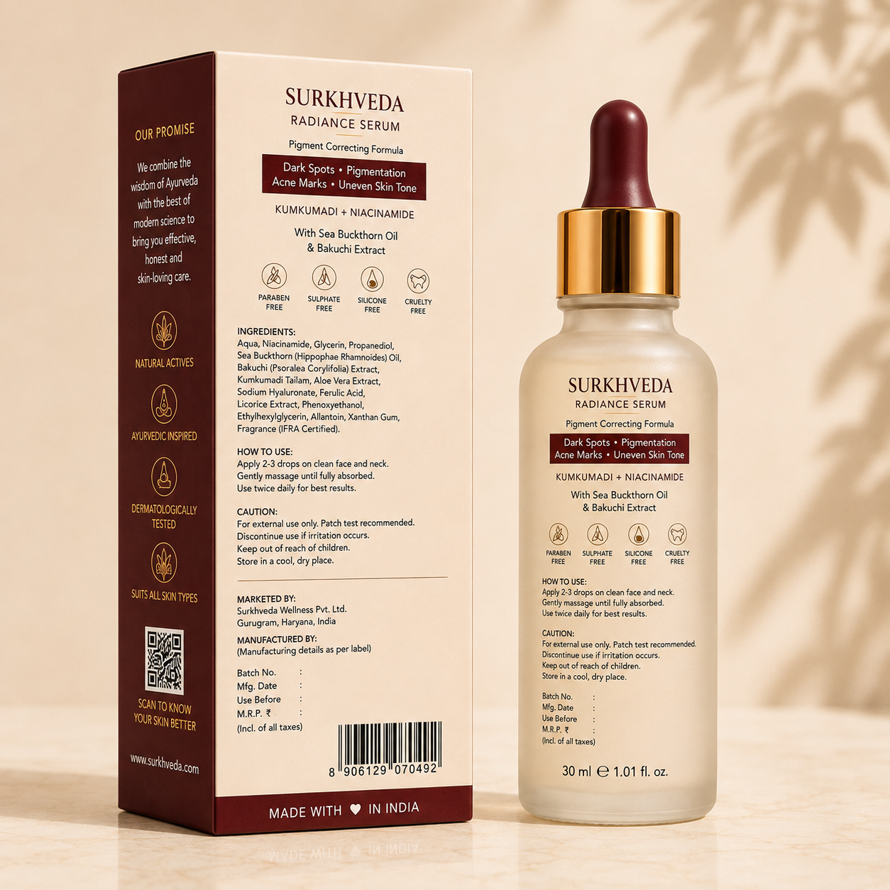 Back Surkhveda Radiance Serum Surkhveda Radiance Serum